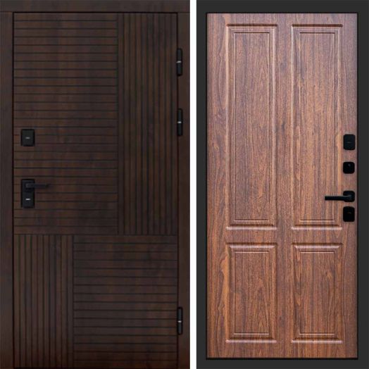 Входная дверь Termo-door Премиум винорит Веста Дуб с терморазрывом - Орех стандарт