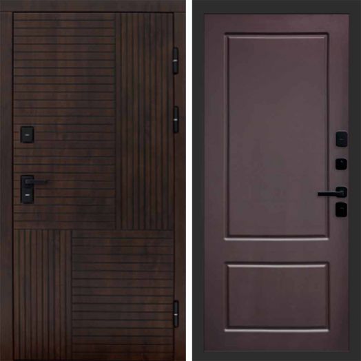 Входная дверь Termo-door Премиум винорит Веста Дуб с терморазрывом - Марсель Шоколад