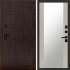 Входная дверь Termo-door Премиум винорит Веста Дуб с терморазрывом - Зеркало Слоновая кость