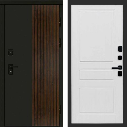 Входная дверь Termo-door Премиум винорит Форт Дуб с терморазрывом - Классика Белое дерево