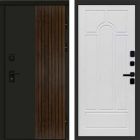 Входная дверь Termo-door Премиум винорит Форт Дуб с терморазрывом - Арка Белое дерево