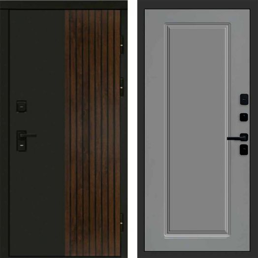 Входная дверь Termo-door Премиум винорит Форт Дуб с терморазрывом - Гранд Грей софт
