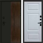 Входная дверь Termo-door Премиум винорит Форт Дуб с терморазрывом - Лион Белый софт