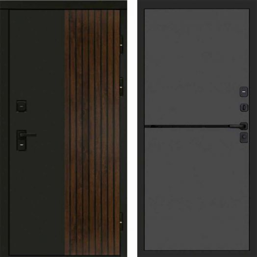 Входная дверь Termo-door Премиум винорит Форт Дуб с терморазрывом - Нео Графит