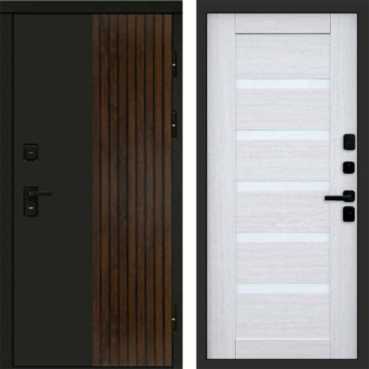 Входная дверь Termo-door Премиум винорит Форт Дуб с терморазрывом - Царга Лиственница