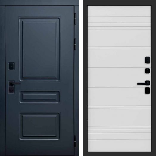 Входная дверь Termo-door Аляска Графит с терморазрывом - White Line