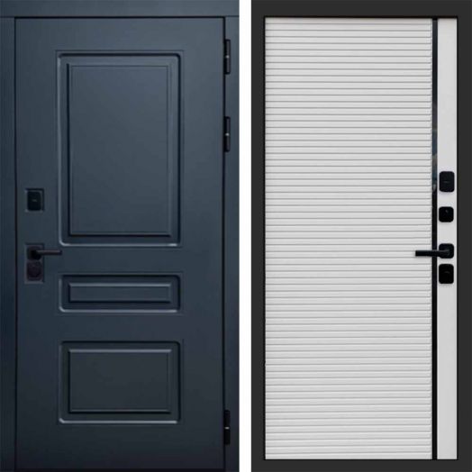 Входная дверь Termo-door Аляска Графит с терморазрывом - Porte white