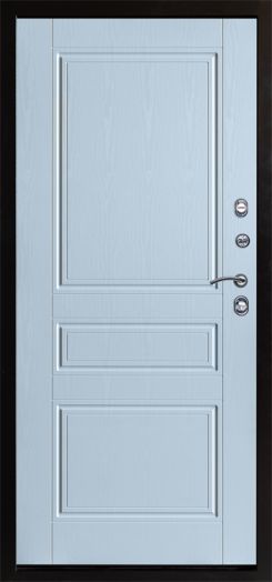 Входная дверь Termo-door Сибирь Антик медь с терморазрывом - Классика Белое дерево