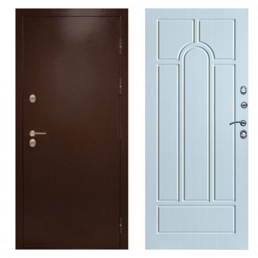 Входная дверь Termo-door Сибирь Антик медь с терморазрывом - Арка Лиственница