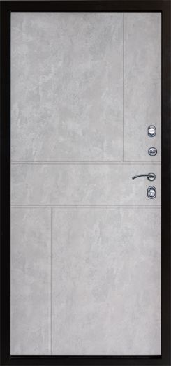 Входная дверь Termo-door Сибирь Антик медь с терморазрывом - Горизонт Бетон светлый