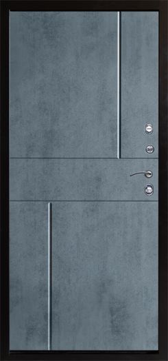 Входная дверь Termo-door Сибирь Антик медь с терморазрывом - Горизонт Бетон темный