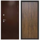 Входная дверь Termo-door Сибирь Антик медь с терморазрывом - FLAT Дуб