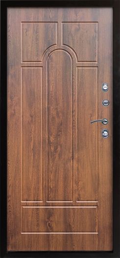 Входная дверь Termo-door Сибирь Антик серебро с терморазрывом - Арка Дуб