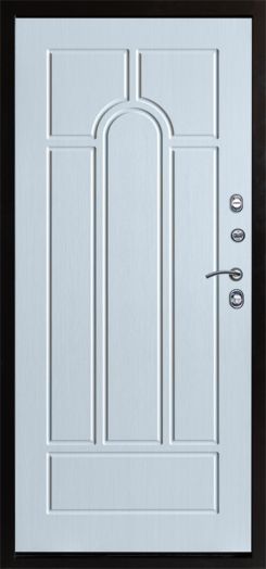 Входная дверь Termo-door Сибирь Антик серебро с терморазрывом - Арка Лиственница