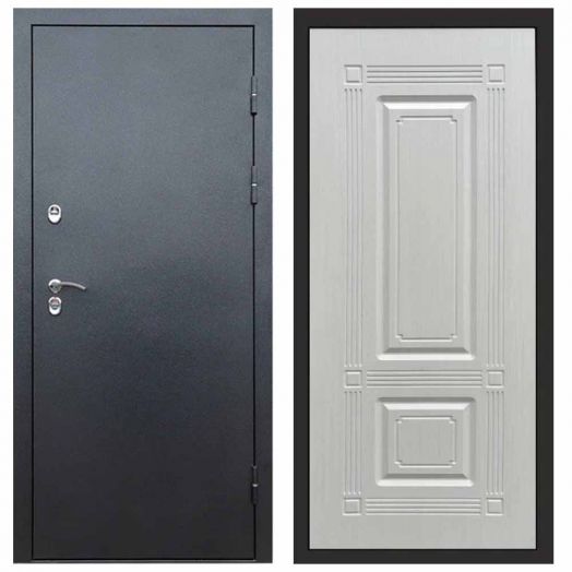 Входная дверь Termo-door Сибирь Антик серебро с терморазрывом - Мадрид Лиственница