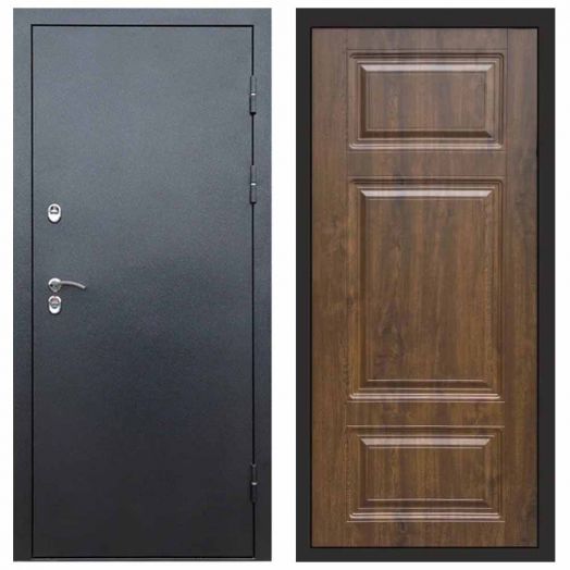 Входная дверь Termo-door Сибирь Антик серебро с терморазрывом - Лион Дуб