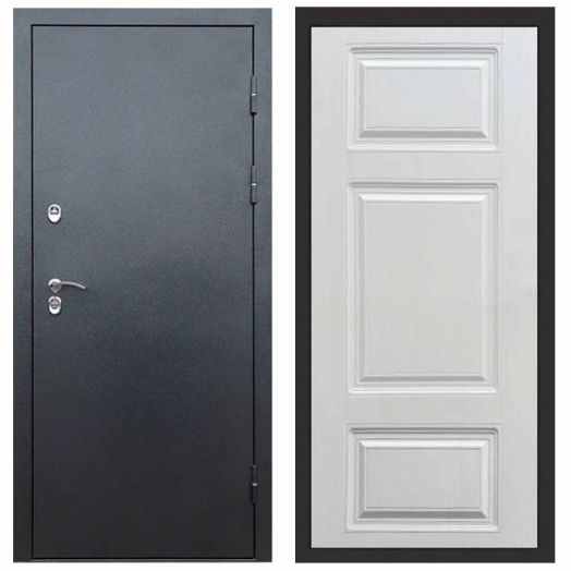 Входная дверь Termo-door Сибирь Антик серебро с терморазрывом - Лион Лиственница