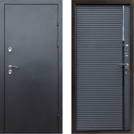 Входная дверь Termo-door Сибирь Антик серебро с терморазрывом - Porte black