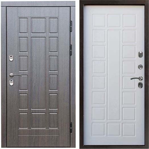 Входная дверь Termo-door Премиум винорит Виргиния Венге с терморазрывом - Престиж Белое дерево