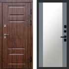 Входная дверь Termo-door Премиум винорит Дуб с терморазрывом - Зеркало Грей софт