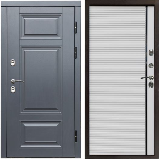 Входная дверь Termo-door Премиум винорит Грей с терморазрывом - Porte white