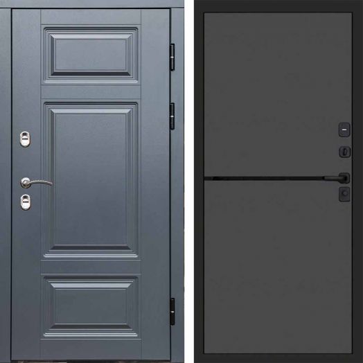 Входная дверь Termo-door Премиум винорит Грей с терморазрывом - Нео Графит