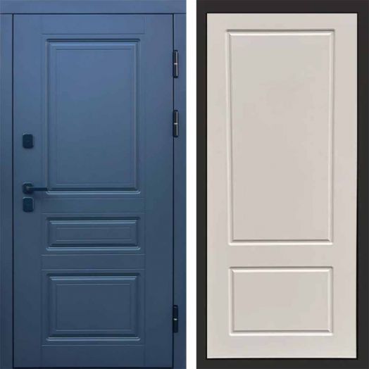 Входная дверь Termo-door Премиум винорит Орегон Графит с терморазрывом - Марсель Слоновая кость