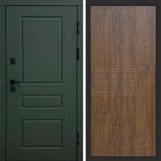 Входная дверь Termo-door Премиум винорит Орегон Грин с терморазрывом - Мастино Дуб