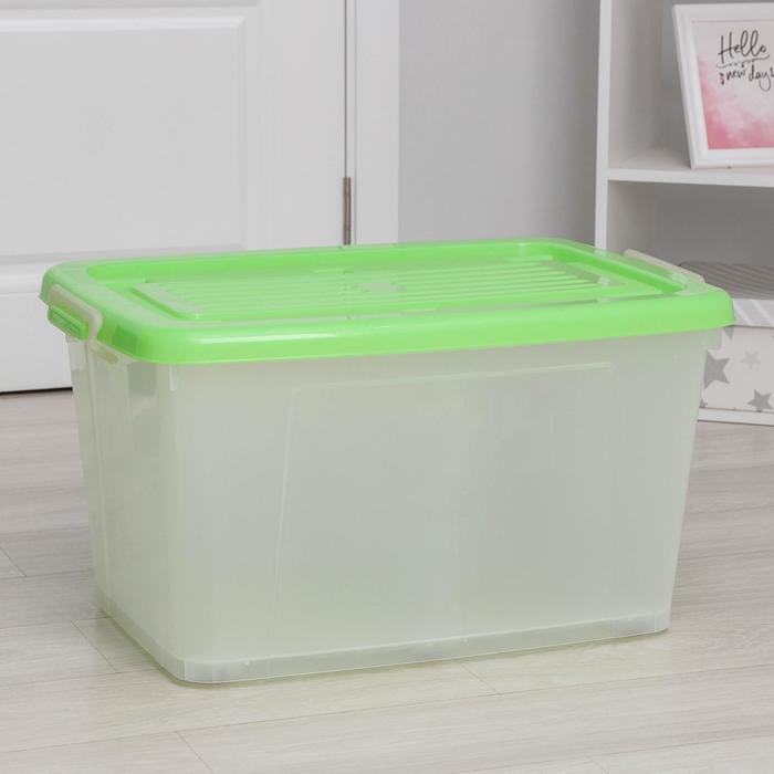 Ящик для хранения Darel-box, 75 л, 70?49?37 см, с крышкой, МИКС