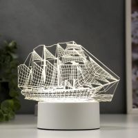 Светильник «Фрегат» LED белый от сети 9.5?15?16 см RISALUX