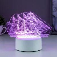 Светильник «Фрегат» LED RGB от сети 9.5?15?16 см RISALUX