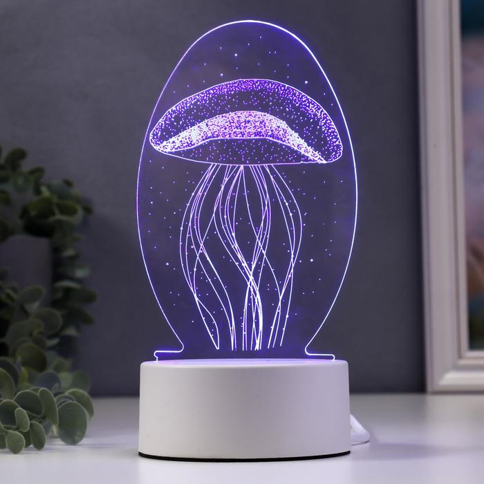 Светильник «Медуза» LED RGB от сети 9.5?10?21.5 см RISALUX