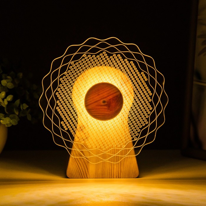 Светильник сенсорный «Цветок» LED крутится 6 Вт USB 15?4?16 см RISALUX