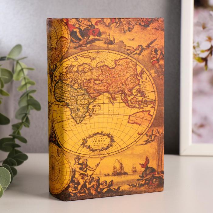Шкатулка книга-сейф «География», дерево, 17?11?5 см