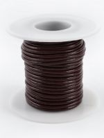 Нить для плетения из натуральной кожи, 10±0.5 м, d=2 мм, коричневая №49