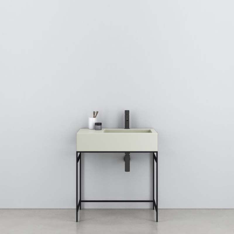 Изображение Cielo Narciso раковина 760х500х165 мм, без отверстия для смесителя, 2 намечены, чаша справа, отверстия слева для установки бокового ящика