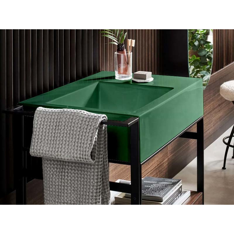 Cielo Narciso раковина 760х500х165 мм, без отверстия для смесителя, 2 намечены, чаша слева, отверстия справа для установки бокового ящика ФОТО