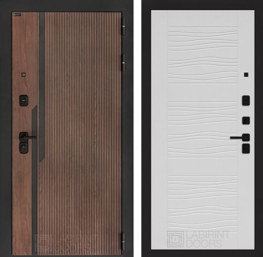 Входная дверь Лабиринт KARMINA - 06 Белое дерево