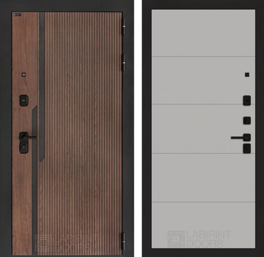 Входная дверь Лабиринт KARMINA - 13 Графит софт