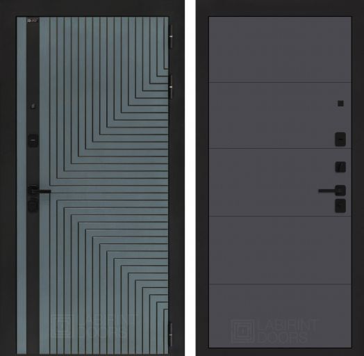 Входная дверь Лабиринт CREDOR - 13 Графит софт