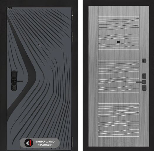Входная дверь Лабиринт LEOLAB - 06 Сандал серый