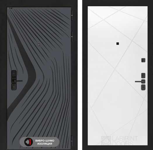 Входная дверь Лабиринт LEOLAB - 24 Белый софт