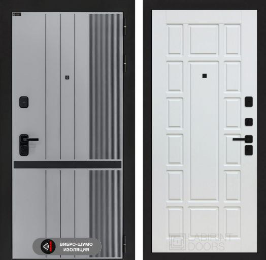 Входная дверь Лабиринт SKYLAB - 12 Белое дерево