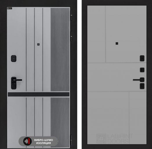 Входная дверь Лабиринт SKYLAB - 21 Грей софт
