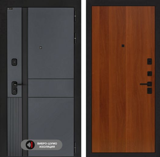 Входная дверь Лабиринт EVOLAB - 05 Итальянский орех