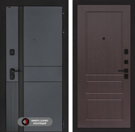 Входная дверь Лабиринт EVOLAB - 03 Орех премиум