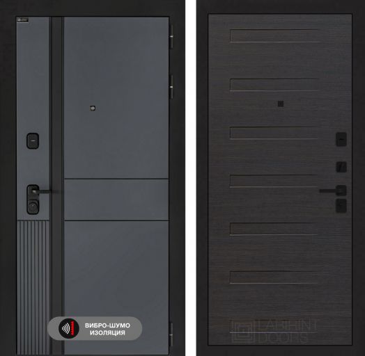Входная дверь Лабиринт EVOLAB - 14 Эковенге горизонтальный
