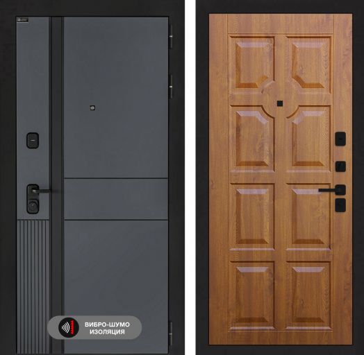 Входная дверь Лабиринт EVOLAB - 17 Винорит Золотой дуб