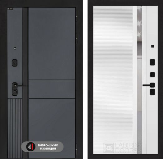 Входная дверь Лабиринт EVOLAB - 31 Белый софт