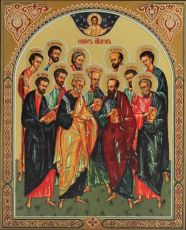 Икона Собор 12 апостолов (рукописная)